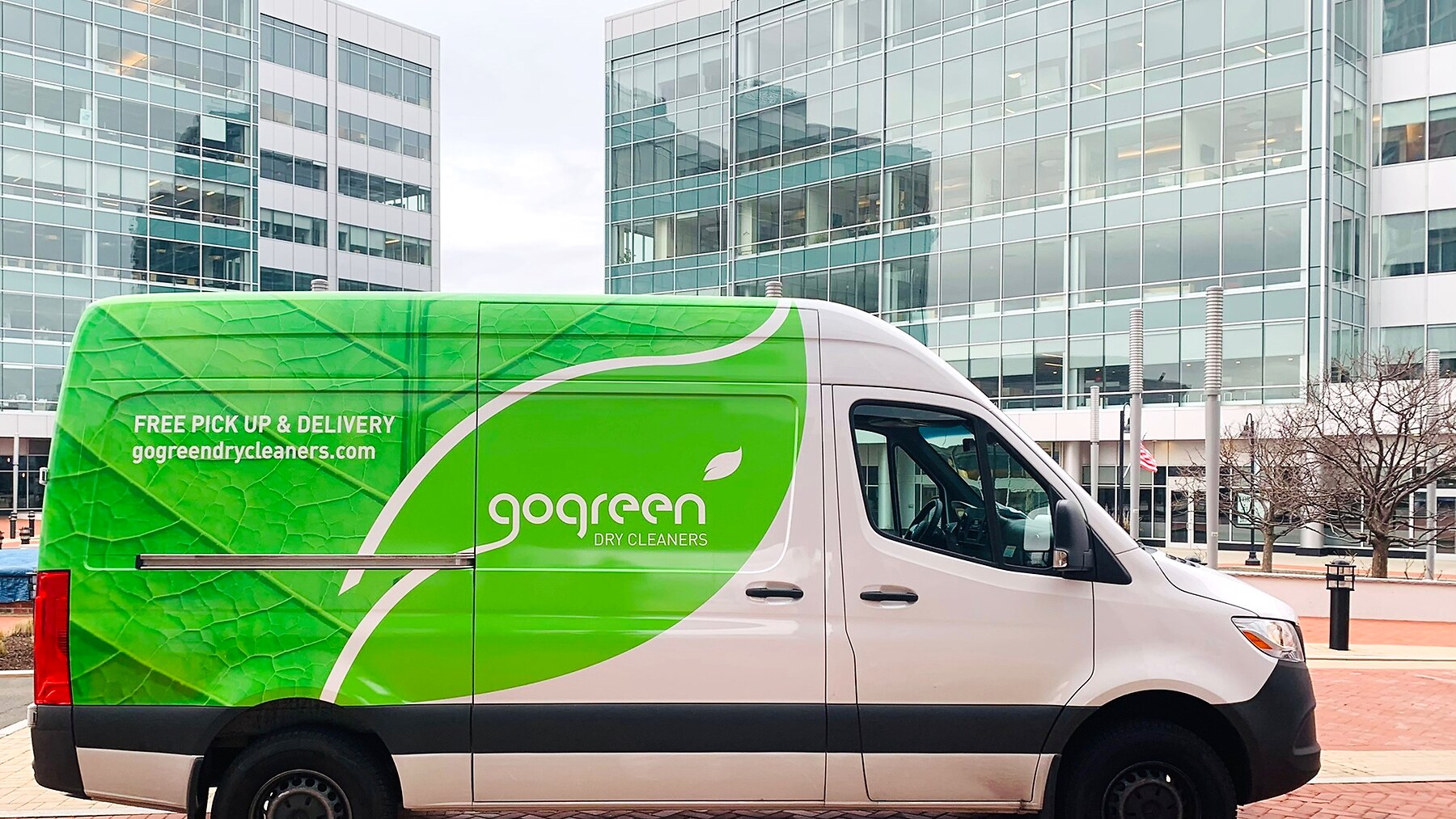 GoGreen concierge van serving a residential building
